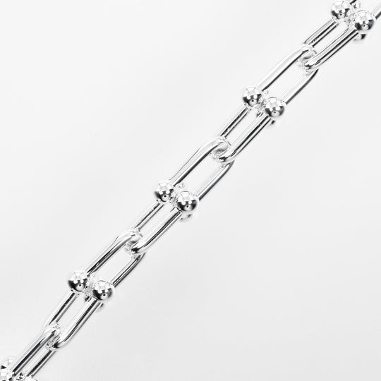 TIFFANY&Co. bracelet Silver925 Silver Circumference of Wristaround6.3" hardware large link Women Used Authentic