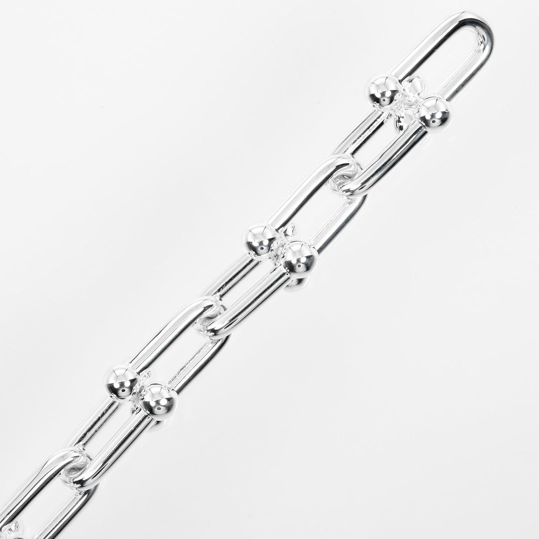 TIFFANY&Co. bracelet Silver925 Silver Circumference of Wristaround6.3" hardware large link Women Used Authentic