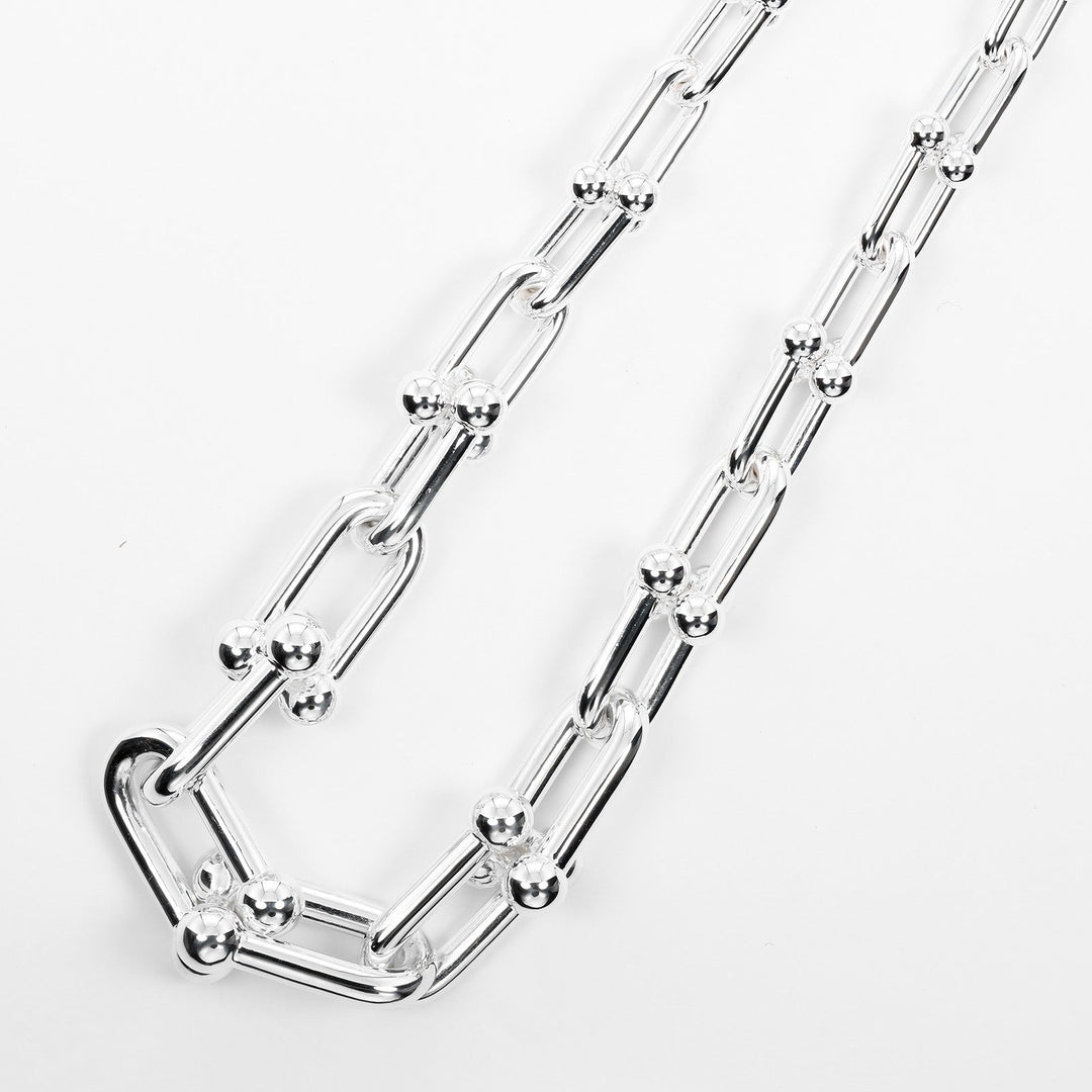 TIFFANY&Co. Necklace Silver925 Silver Hardware Graduated Link Women Used Authentic