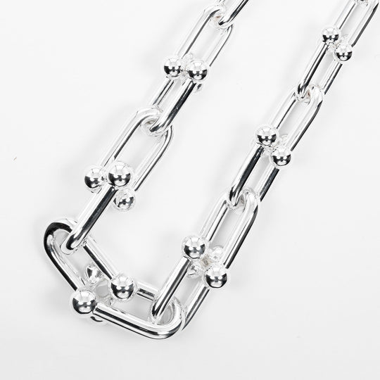 TIFFANY&Co. Necklace Silver925 Silver Hardware Graduated Link Women Used Authentic