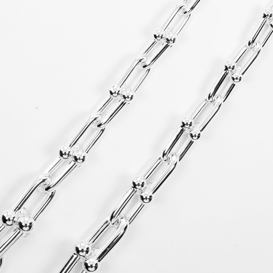 TIFFANY&Co. Necklace Silver925 Silver Hardware Graduated Link Women Used Authentic