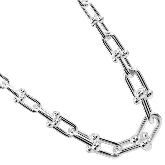 TIFFANY&Co. Necklace Silver925 Silver Hardware Graduated Link Women Used Authentic