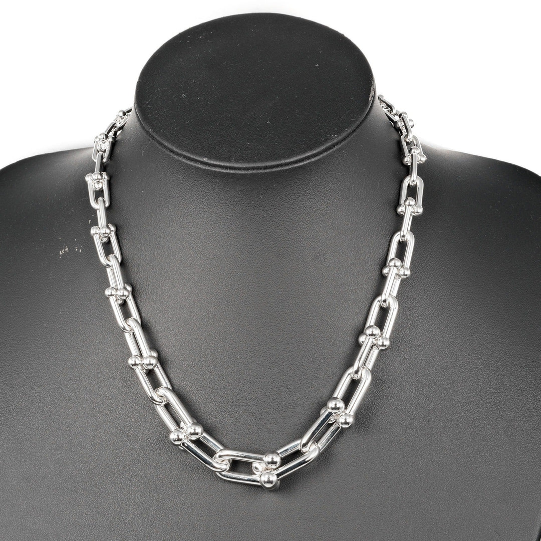 TIFFANY&Co. Necklace Silver925 Silver Hardware Graduated Link Women Used Authentic