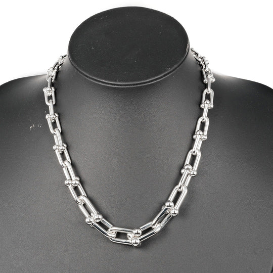 TIFFANY&Co. Necklace Silver925 Silver Hardware Graduated Link Women Used Authentic