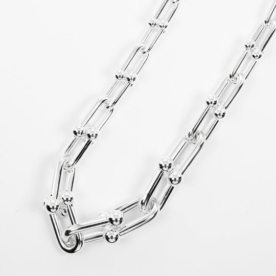 TIFFANY&Co. Necklace Silver925 Silver Hardware Graduated Link Women Used Authentic