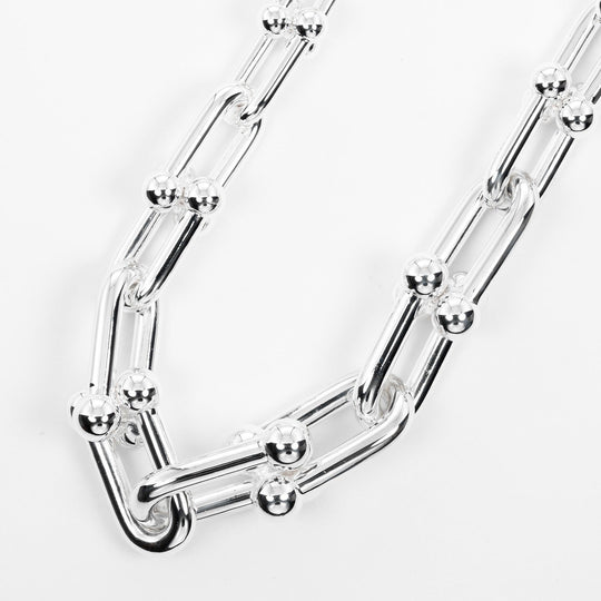 TIFFANY&Co. Necklace Silver925 Silver Hardware Graduated Link Women Used Authentic