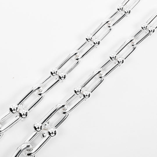 TIFFANY&Co. Necklace Silver925 Silver Hardware Graduated Link Women Used Authentic