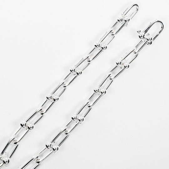 TIFFANY&Co. Necklace Silver925 Silver Hardware Graduated Link Women Used Authentic