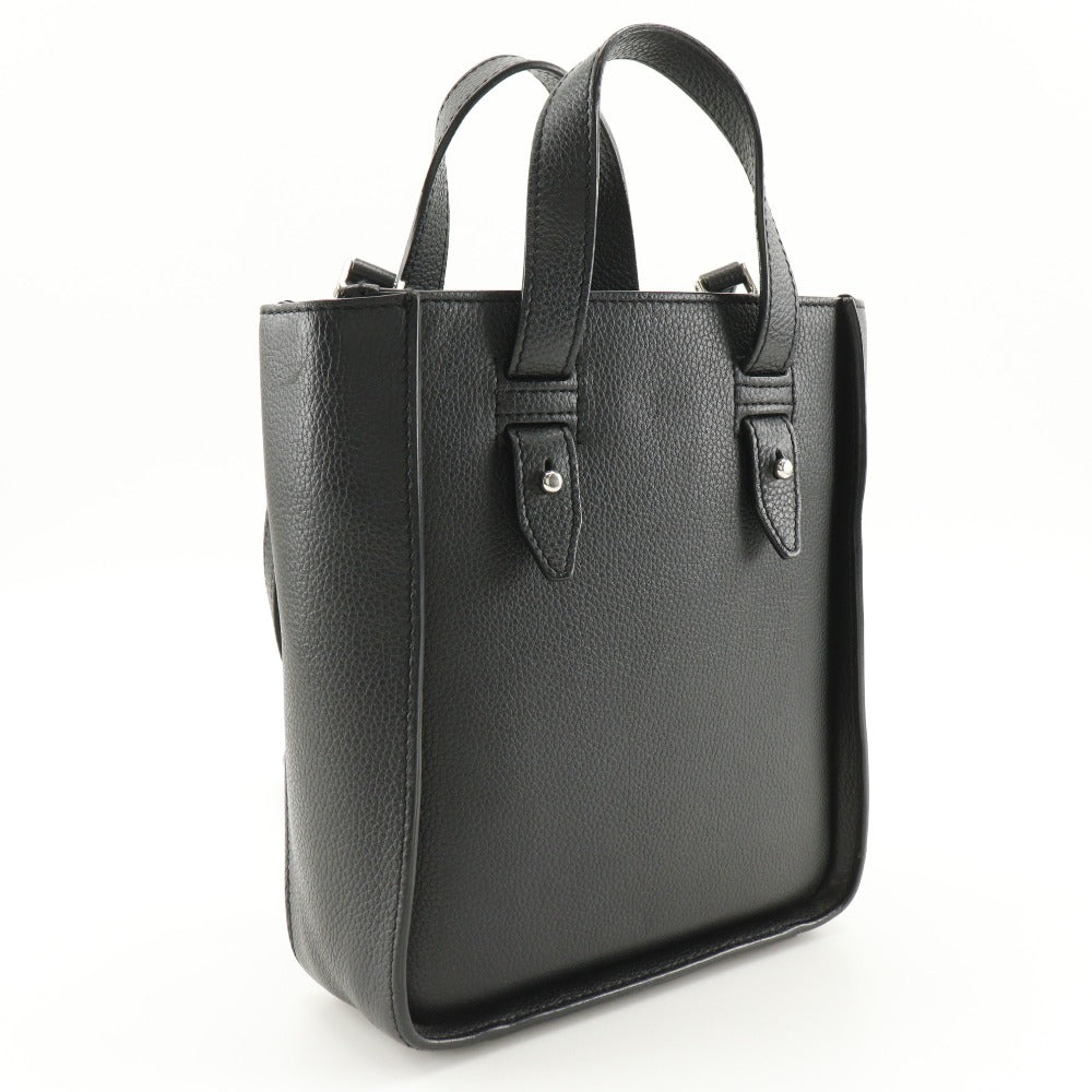 Christian Dior Handbag Calfskin black 2WAYShoulder Bag Saddle Mini Tote Women Used Authentic