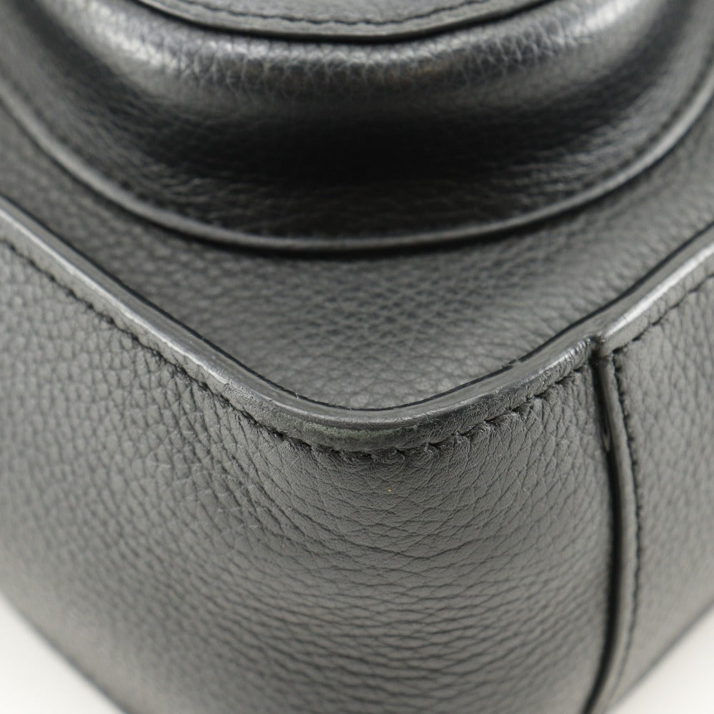 Christian Dior Handbag Calfskin black 2WAYShoulder Bag Saddle Mini Tote Women Used Authentic