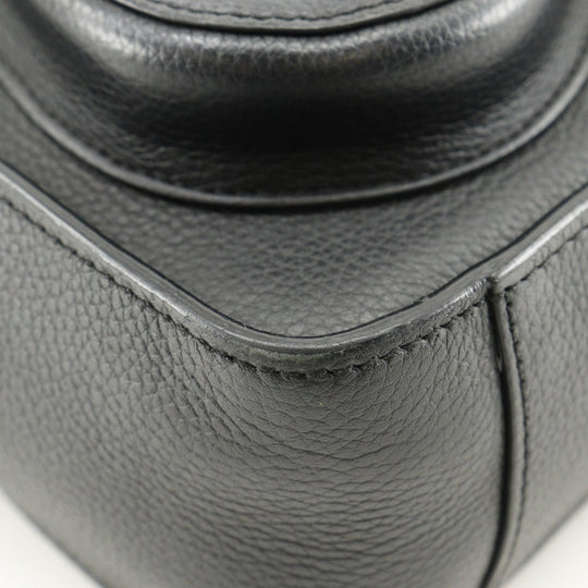 Christian Dior Handbag Calfskin black 2WAYShoulder Bag Saddle Mini Tote Women Used Authentic