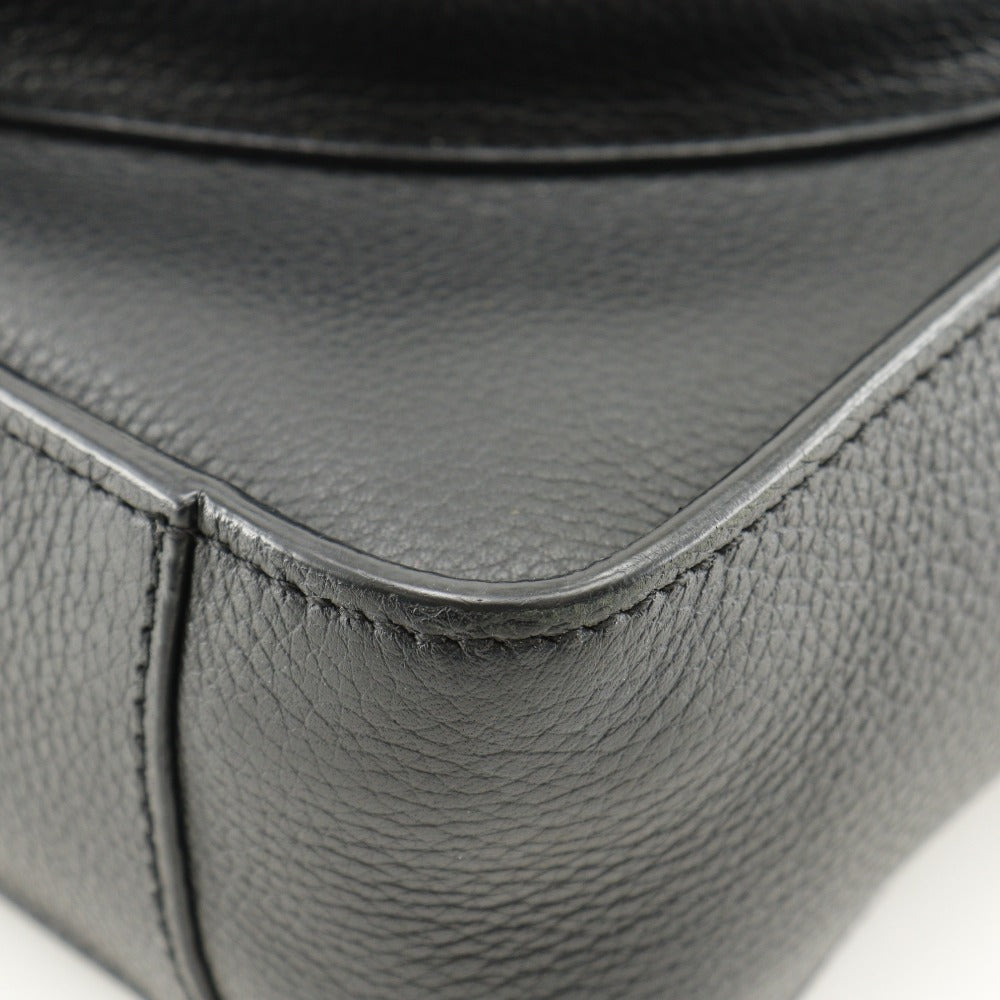 Christian Dior Handbag Calfskin black 2WAYShoulder Bag Saddle Mini Tote Women Used Authentic