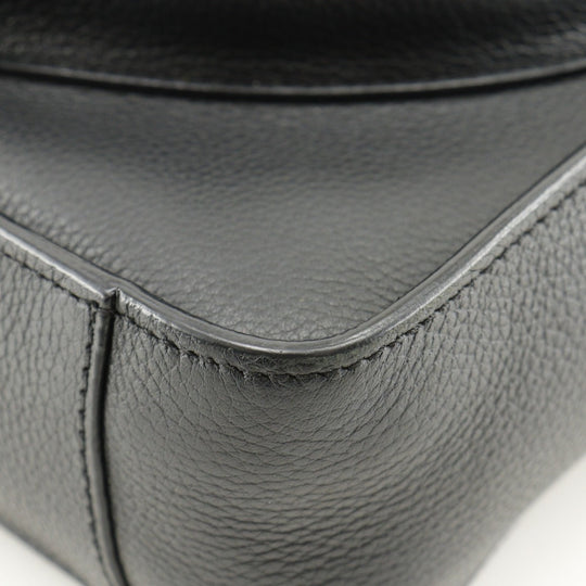 Christian Dior Handbag Calfskin black 2WAYShoulder Bag Saddle Mini Tote Women Used Authentic