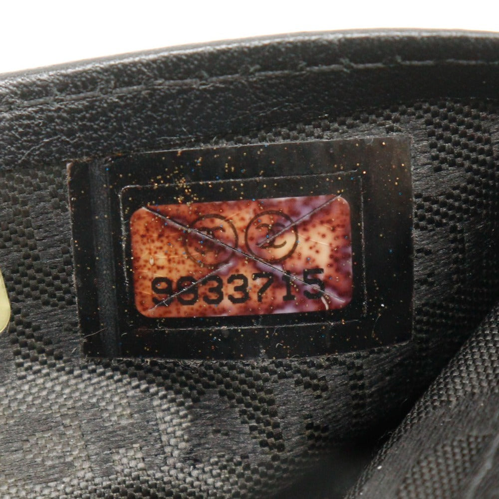 CHANEL Long Wallet Purse Calfskin black COCO Mark NO5 icon Women Used Authentic