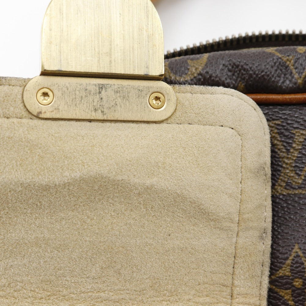 LOUIS VUITTON Handbag M40026 Monogram canvas Brown Manhattan PM Women Used Authentic