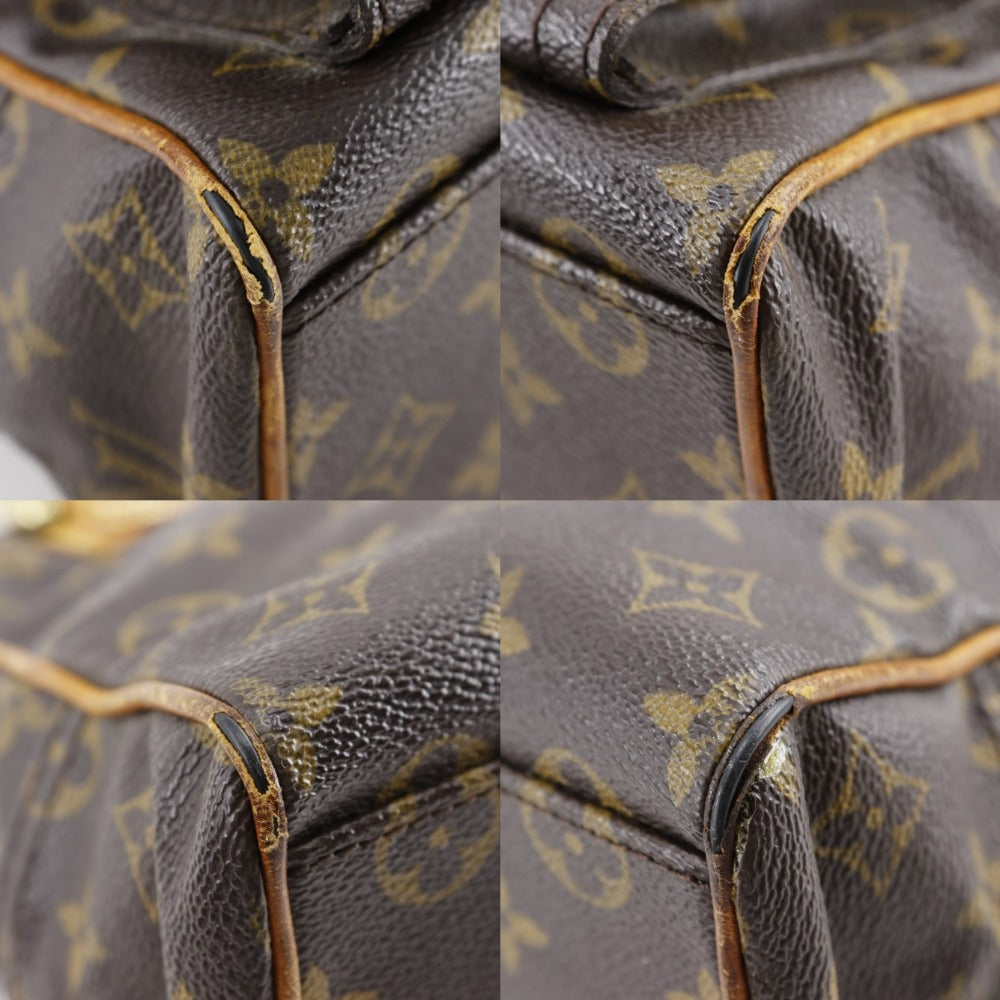 LOUIS VUITTON Handbag M40026 Monogram canvas Brown Manhattan PM Women Used Authentic