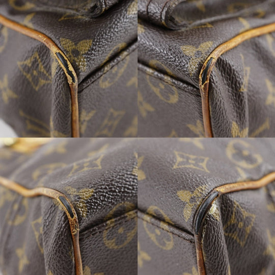 LOUIS VUITTON Handbag M40026 Monogram canvas Brown Manhattan PM Women Used Authentic