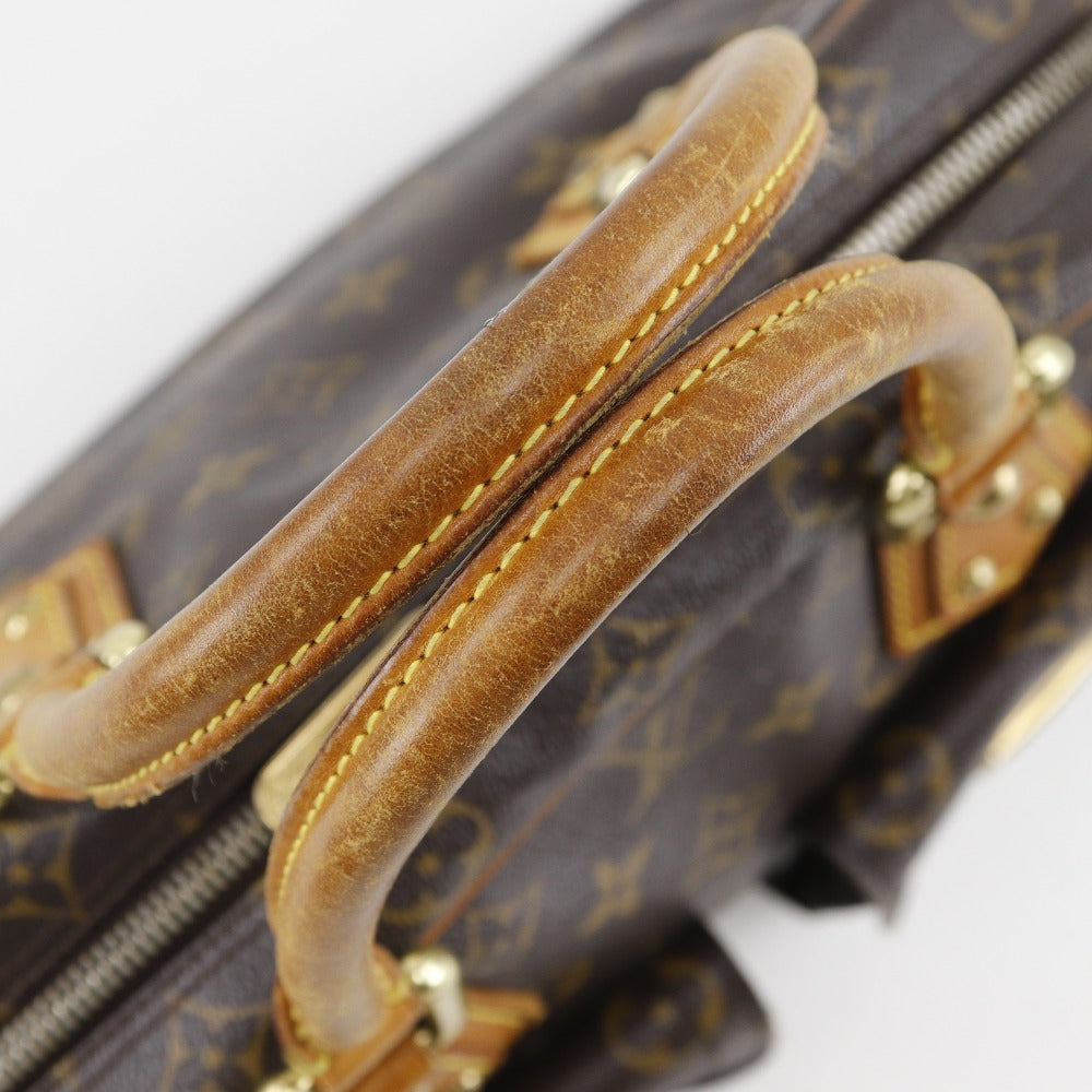 LOUIS VUITTON Handbag M40026 Monogram canvas Brown Manhattan PM Women Used Authentic