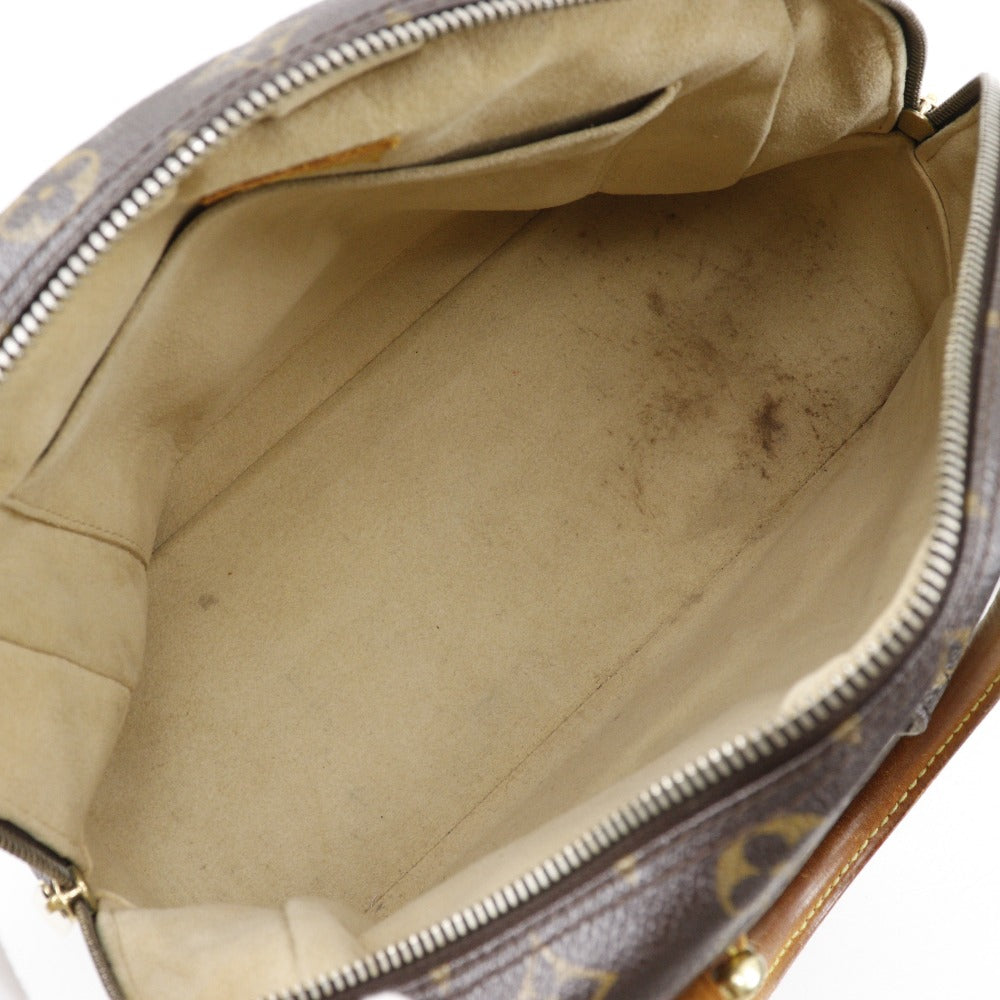 LOUIS VUITTON Handbag M40026 Monogram canvas Brown Manhattan PM Women Used Authentic