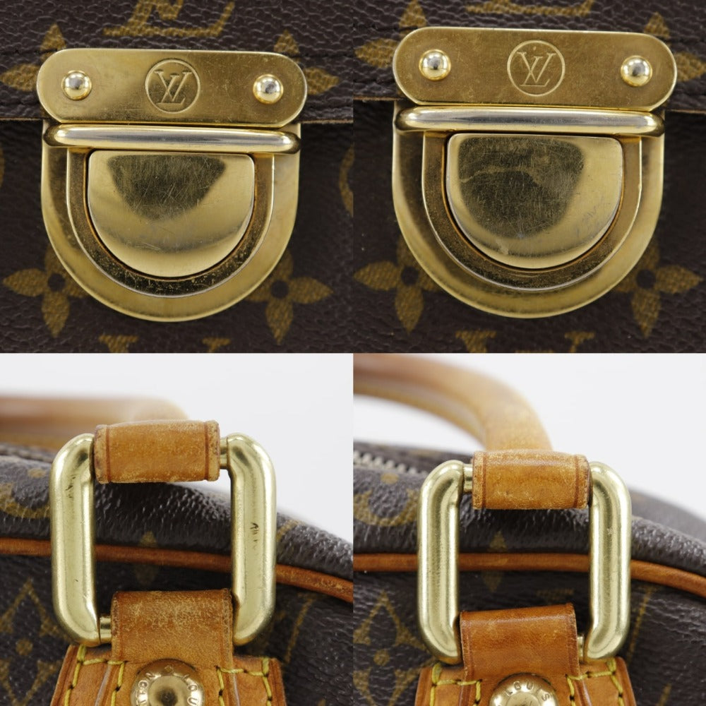 LOUIS VUITTON Handbag M40026 Monogram canvas Brown Manhattan PM Women Used Authentic