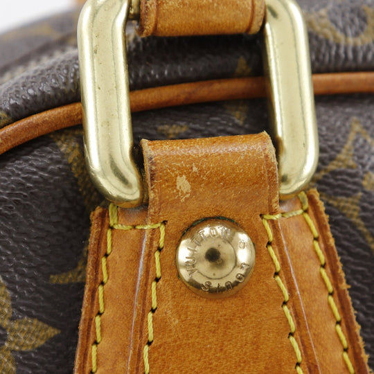 LOUIS VUITTON Handbag M40026 Monogram canvas Brown Manhattan PM Women Used Authentic