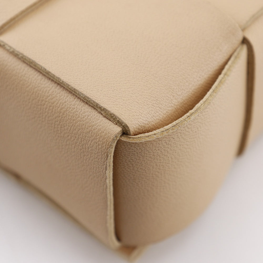 BOTTEGAVENETA Shoulder Bag 666688 VMAY1 lambskin beige INTRECCIATO candy cassette unisex(Unisex) Used Authentic