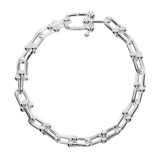 TIFFANY&Co. bracelet Silver925 Silver Circumference of Wrist5.9" hardware small link Women Used Authentic