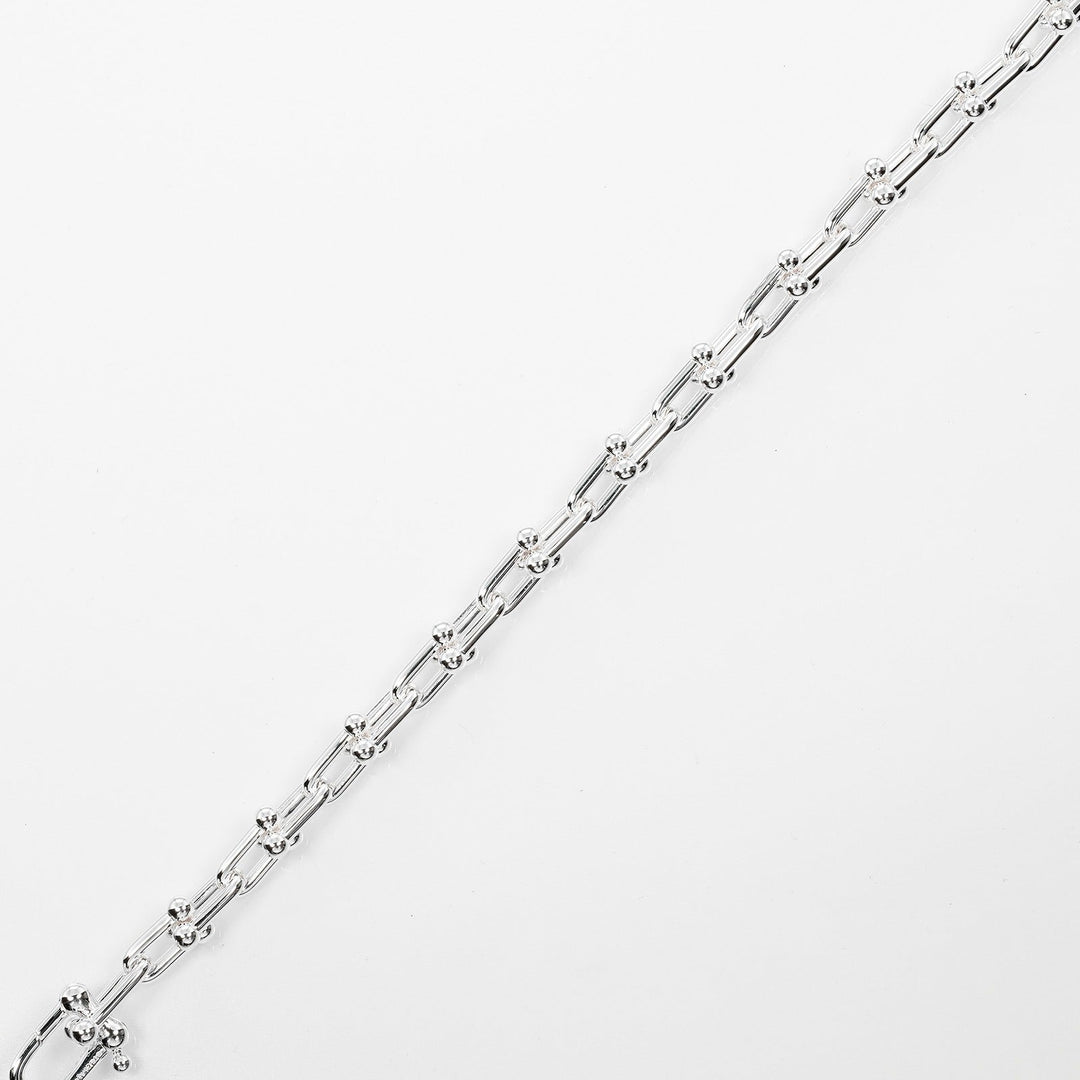 TIFFANY&Co. bracelet Silver925 Silver Circumference of Wrist5.9" hardware small link Women Used Authentic