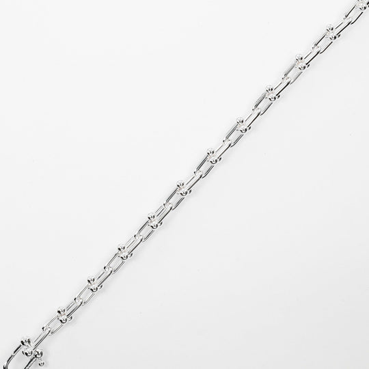 TIFFANY&Co. bracelet Silver925 Silver Circumference of Wrist5.9" hardware small link Women Used Authentic