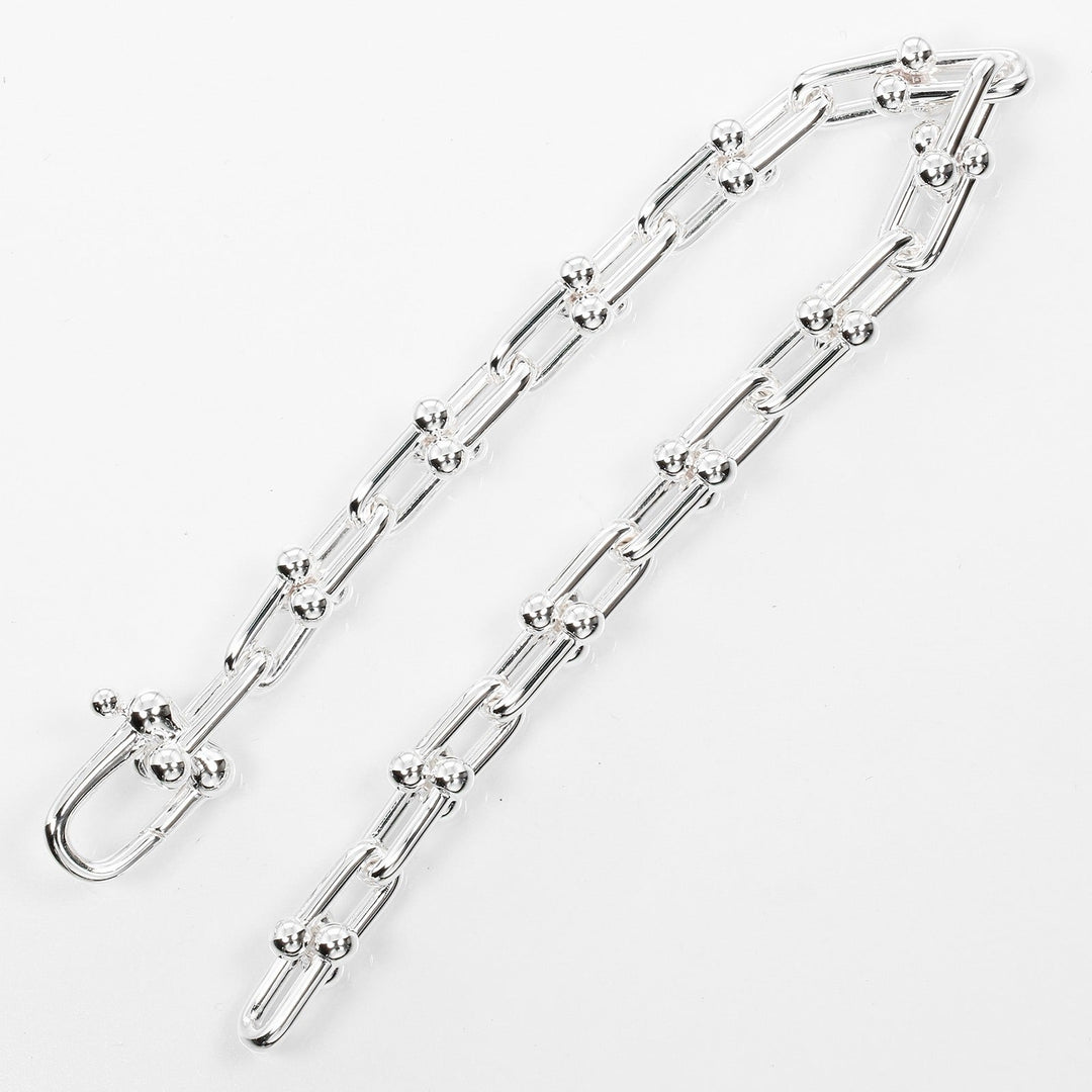 TIFFANY&Co. bracelet Silver925 Silver Circumference of Wrist5.9" hardware small link Women Used Authentic