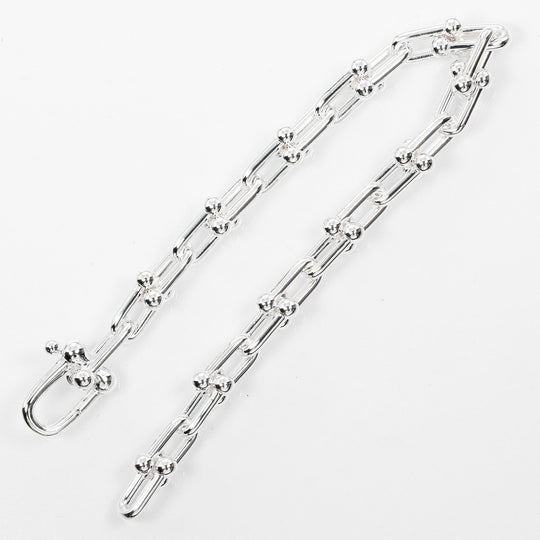 TIFFANY&Co. bracelet Silver925 Silver Circumference of Wrist5.9" hardware small link Women Used Authentic