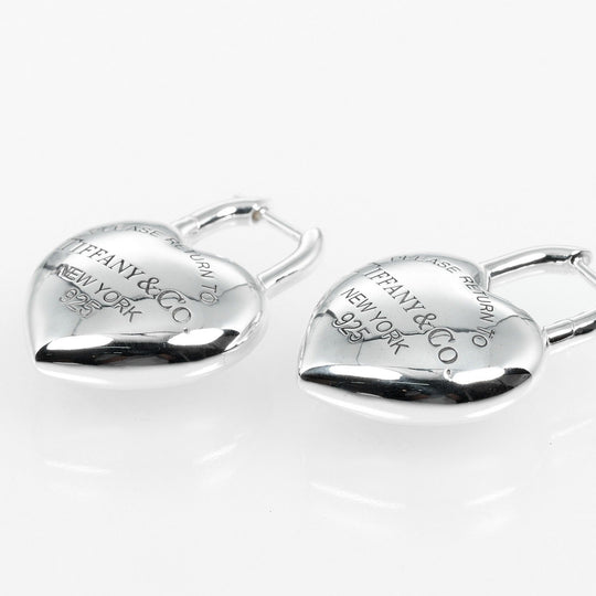 TIFFANY&Co. Pierce Silver925 Silver Return to TIFFANY&Co. Full Heart Women Used Authentic