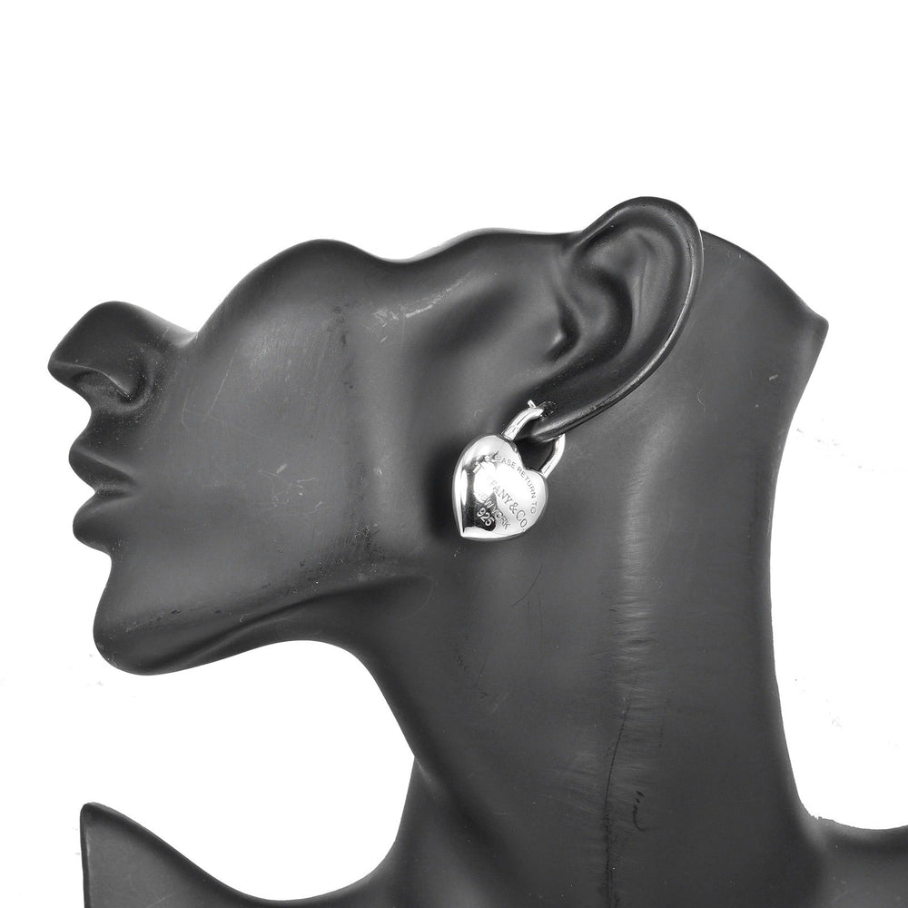 TIFFANY&Co. Pierce Silver925 Silver Return to TIFFANY&Co. Full Heart Women Used Authentic