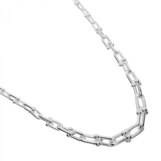 TIFFANY&Co. Necklace Silver925 Silver Hardware Graduated Link Women Used Authentic