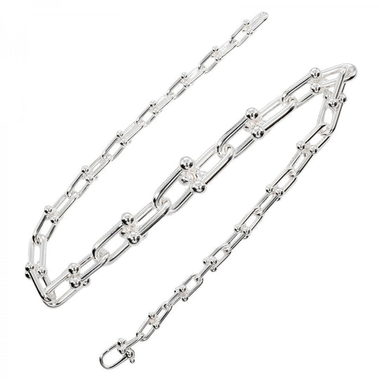 TIFFANY&Co. Necklace Silver925 Silver Hardware Graduated Link Women Used Authentic