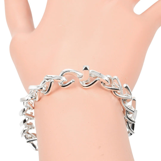 TIFFANY&Co. bracelet Silver925 Silver Length 7.1" Forge Medium Link Women Used Authentic