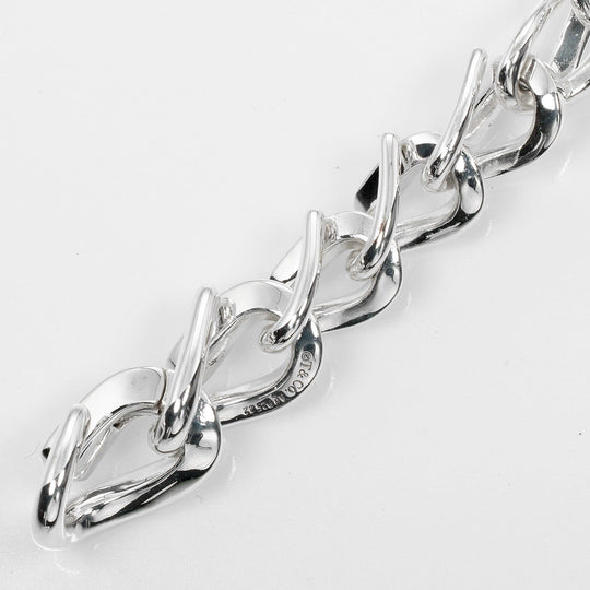 TIFFANY&Co. bracelet Silver925 Silver Length 7.1" Forge Medium Link Women Used Authentic