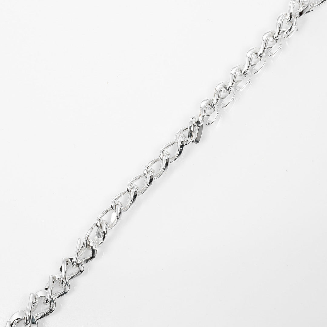 TIFFANY&Co. bracelet Silver925 Silver Length 7.1" Forge Medium Link Women Used Authentic
