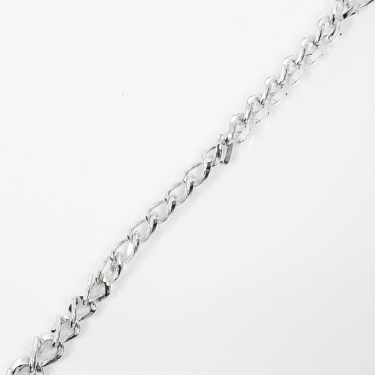 TIFFANY&Co. bracelet Silver925 Silver Length 7.1" Forge Medium Link Women Used Authentic