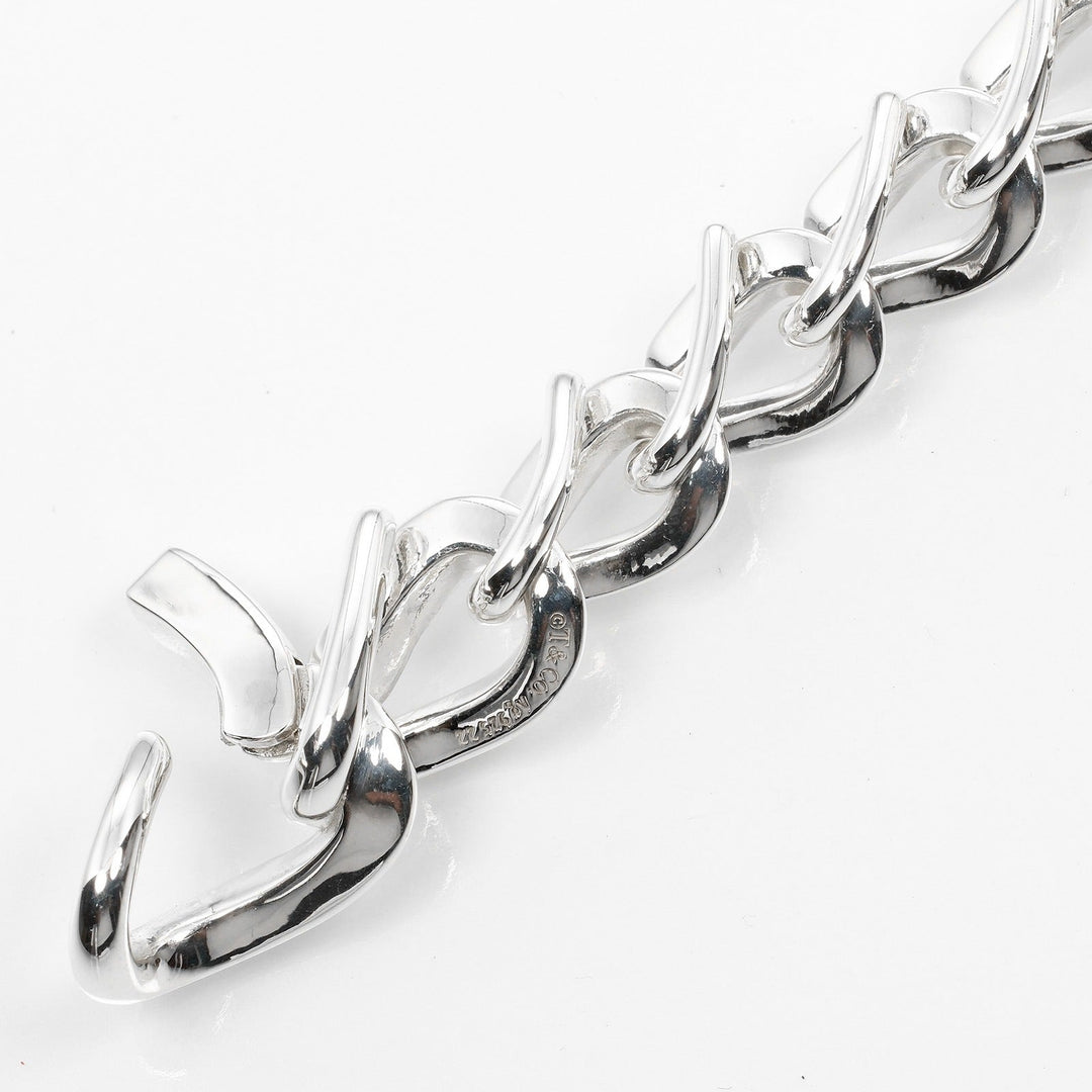 TIFFANY&Co. bracelet Silver925 Silver Circumference of Wrist6.5" Forge Medium Link Women Used Authentic