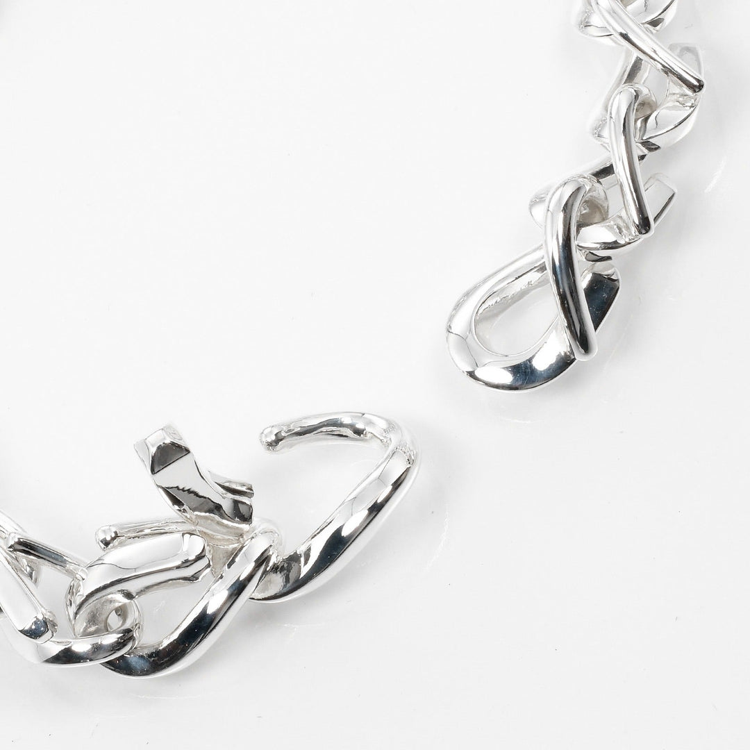 TIFFANY&Co. bracelet Silver925 Silver Circumference of Wrist6.7" Forge Medium Link Women Used Authentic