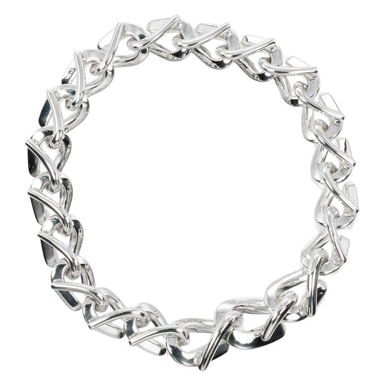 TIFFANY&Co. bracelet Silver925 Silver Circumference of Wrist6.6" Forge Medium Link Women Used Authentic