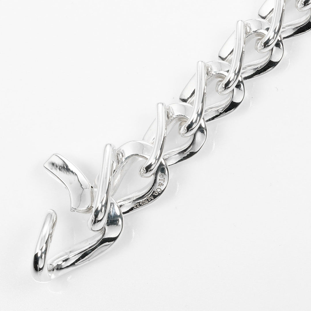 TIFFANY&Co. bracelet Silver925 Silver Circumference of Wrist6.6" Forge Medium Link Women Used Authentic