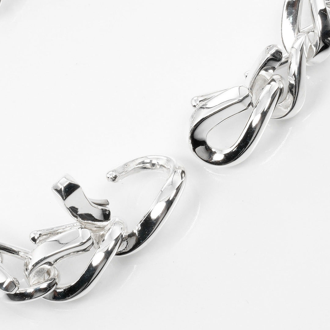 TIFFANY&Co. bracelet Silver925 Silver Circumference of Wrist6.6" Forge Medium Link Women Used Authentic