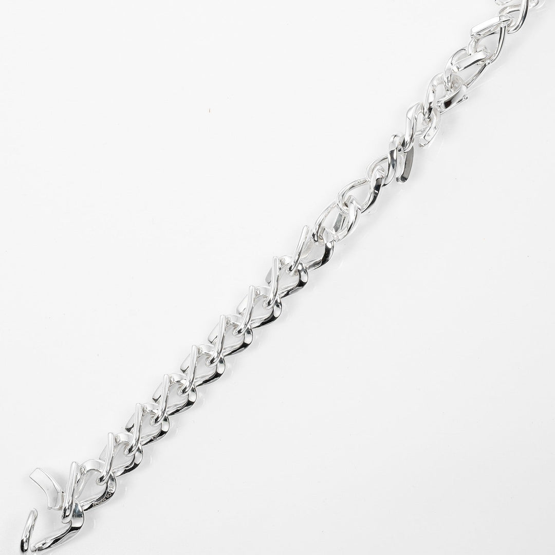 TIFFANY&Co. bracelet Silver925 Silver Circumference of Wrist6.6" Forge Medium Link Women Used Authentic