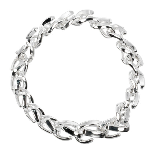 TIFFANY&Co. bracelet Silver925 Silver Circumference of Wrist6.6" Forge Medium Link Women Used Authentic