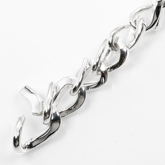 TIFFANY&Co. bracelet Silver925 Silver Circumference of Wrist6.6" Forge Medium Link Women Used Authentic