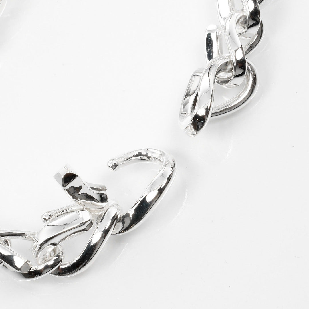 TIFFANY&Co. bracelet Silver925 Silver Circumference of Wrist6.6" Forge Medium Link Women Used Authentic