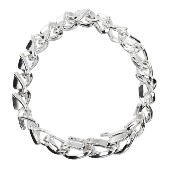 TIFFANY&Co. bracelet Silver925 Silver Circumference of Wrist6.7" Forge Medium Link Women Used Authentic