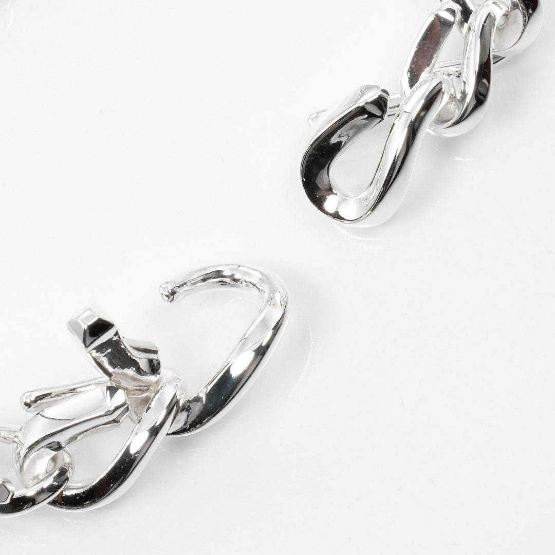 TIFFANY&Co. bracelet Silver925 Silver Circumference of Wrist6.7" Forge Medium Link Women Used Authentic